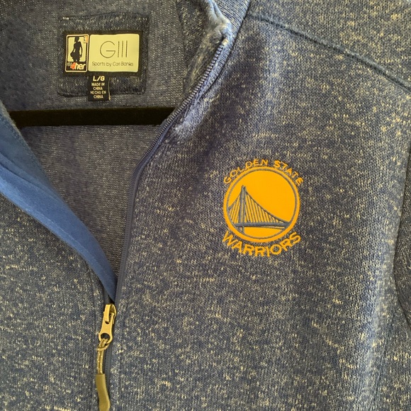 NBA Golden State Warriors GIII Logo Knit Jacket - Picture 4 of 4